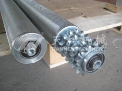 鋼制(zhì)四排鏈輪車制輥(gun)筒